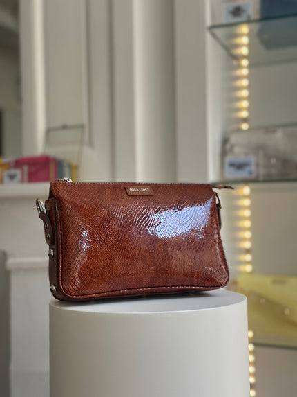 MINI CHARLY PYTHON VERNIS CAMEL