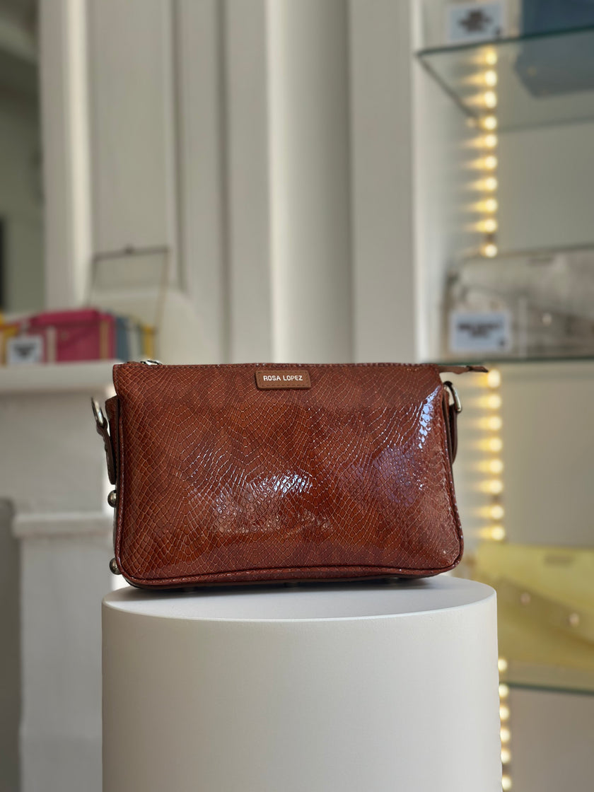 MINI CHARLY PYTHON VERNIS CAMEL